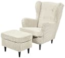 Ohrensessel Oskar von ED EXCITING DESIGN in Beige mit Massivholzfüßen Bild 5