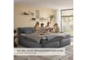 Boxspringbett Sandon Familienbett 240x200 cm Dunkelgrau Bild 5