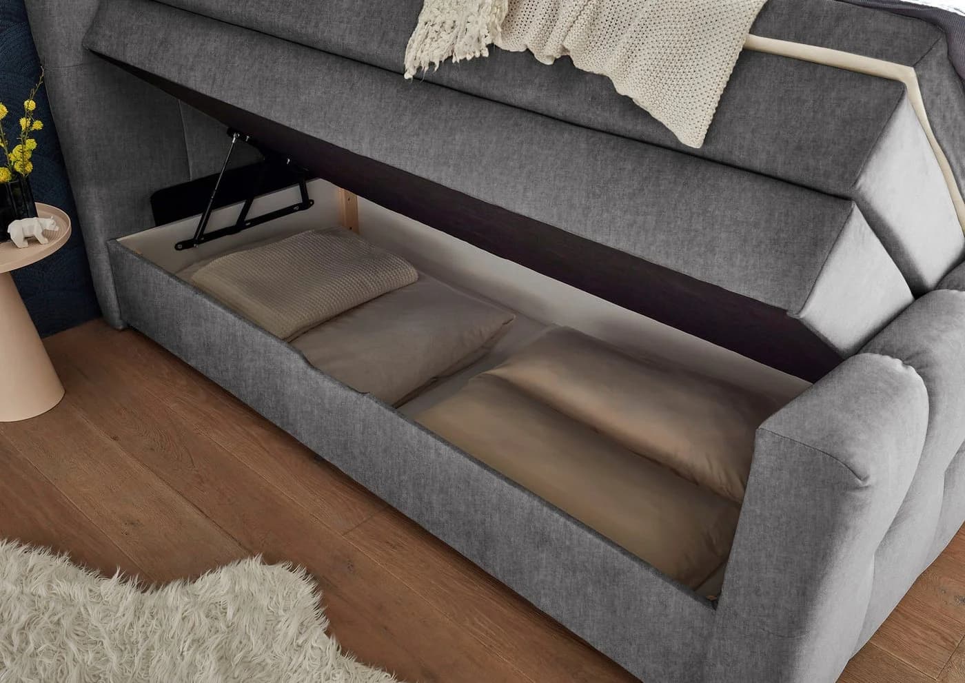 ED EXCITING DESIGN Boxspringbett Tolfa 180x200cm mit Visco-Topper - Bild 5
