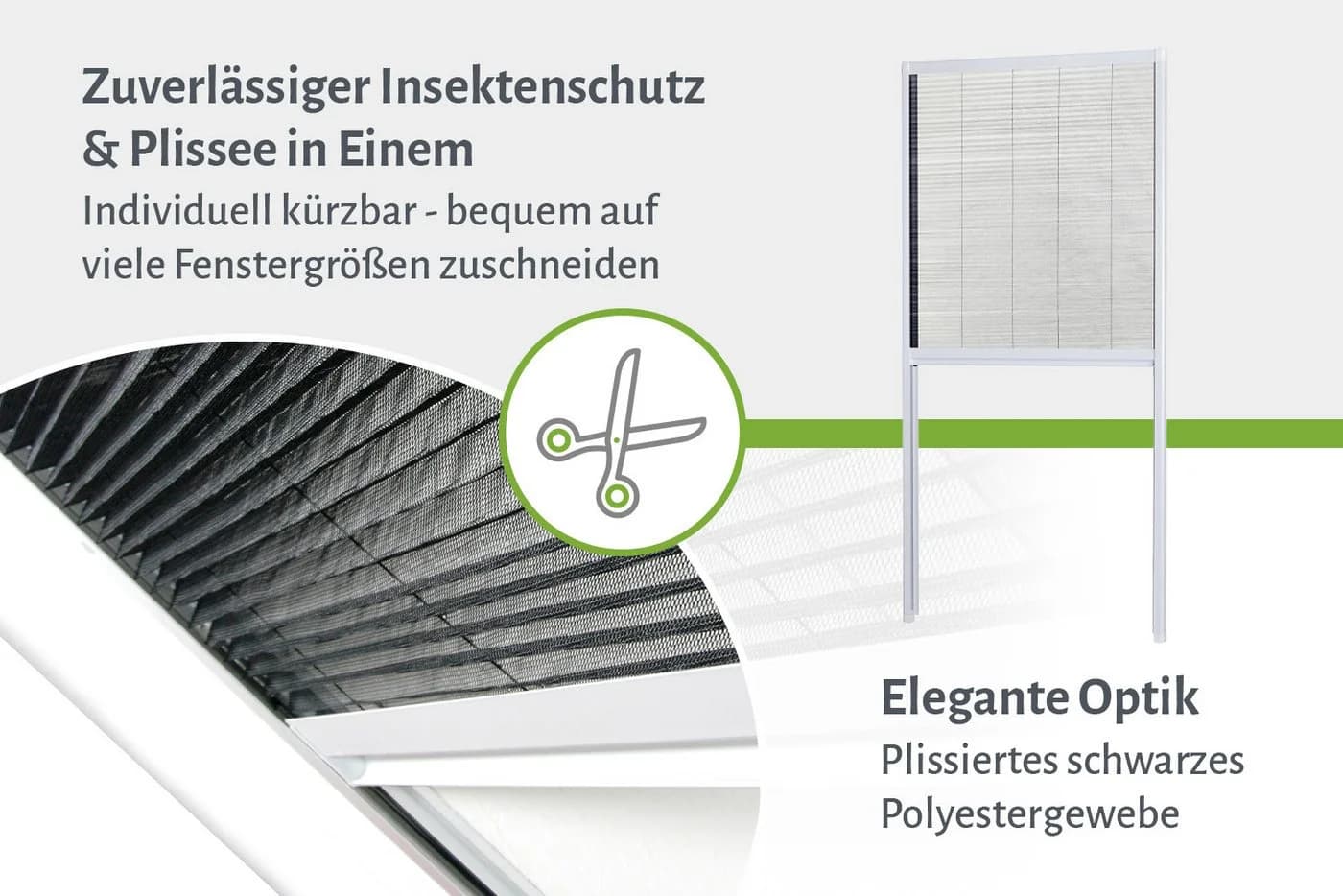empasa Insektenschutzplissee MASTER transparent mit Alurahmen für Dachfenster - Bild 3