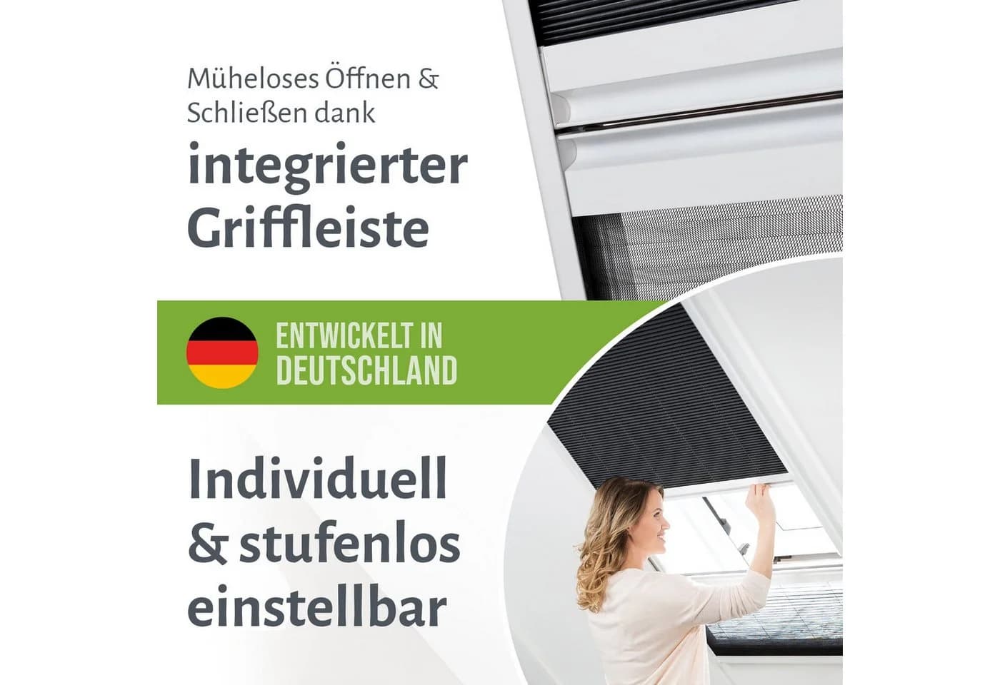 empasa Dachfensterplissee MASTER DUO Verdunkelnd Alu-Profile 2-in-1 - Bild 4