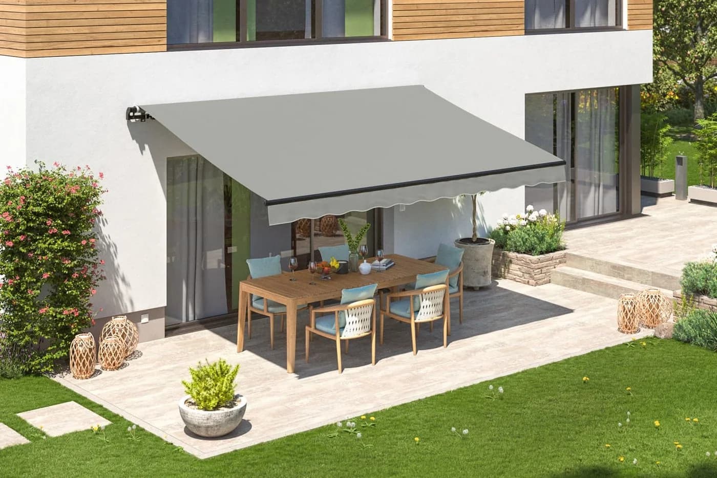 empasa Gelenkarmmarkise START Anthrazit Aluminium Balkon - Bild 3