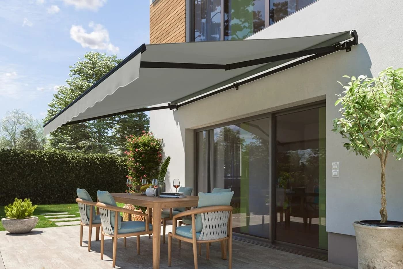 empasa Gelenkarmmarkise START Anthrazit Aluminium Balkon - Bild 5