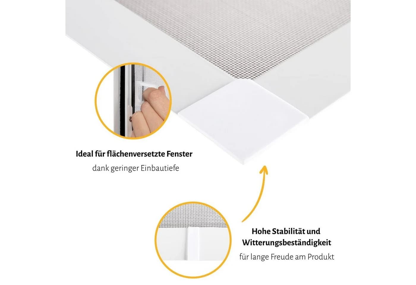 empasa Insektenschutz-Fensterrahmen FLEX XL Anthrazit Aluminium - Bild 3