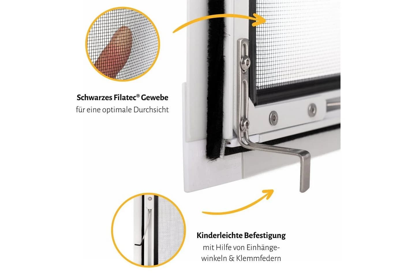 empasa Insektenschutz-Fensterrahmen FLEX XL Anthrazit Aluminium - Bild 4