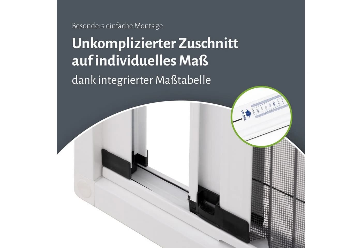 empasa Insektenschutz-Schiebetür EM23 Anthrazit/Weiß Aluminium
