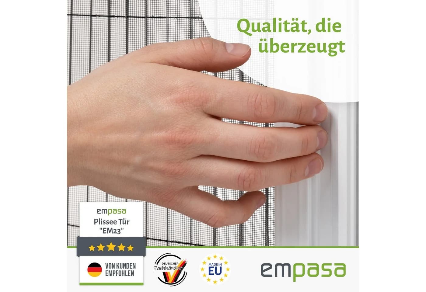 empasa Insektenschutz-Schiebetür EM23 Anthrazit/Weiß Aluminium - Bild 5