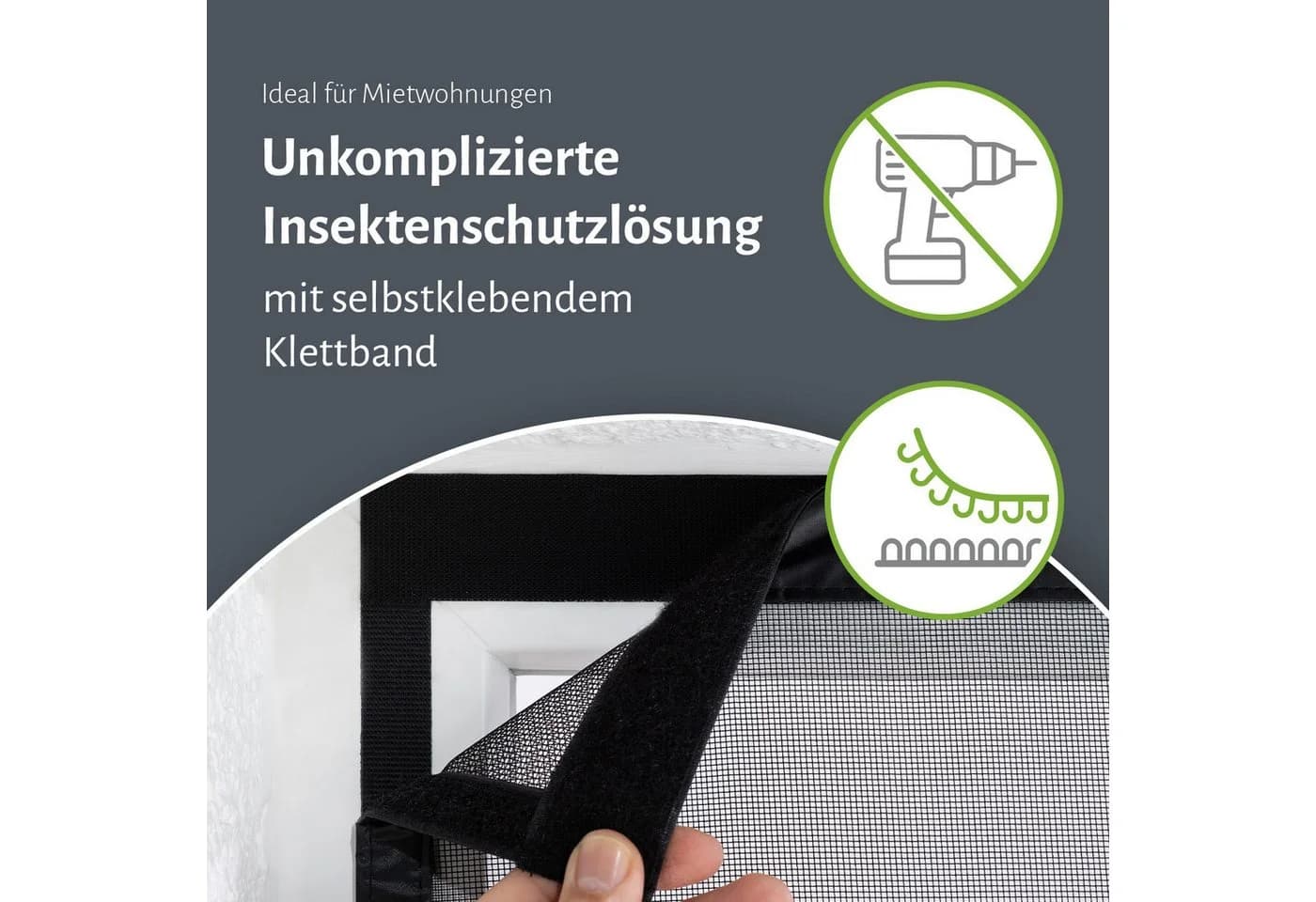 empasa Insektenschutz-Vorhang DELUXE Weiß Polyester mit Magnetverschluss