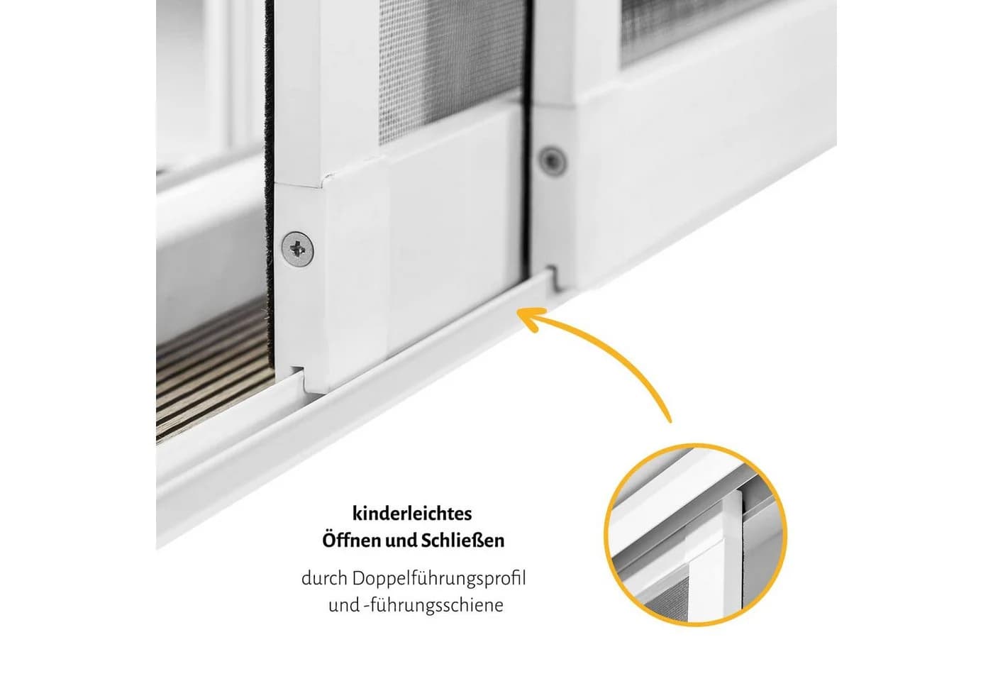 empasa Insektenschutz-Schiebetür XXL Anthrazit Aluminium - Bild 4