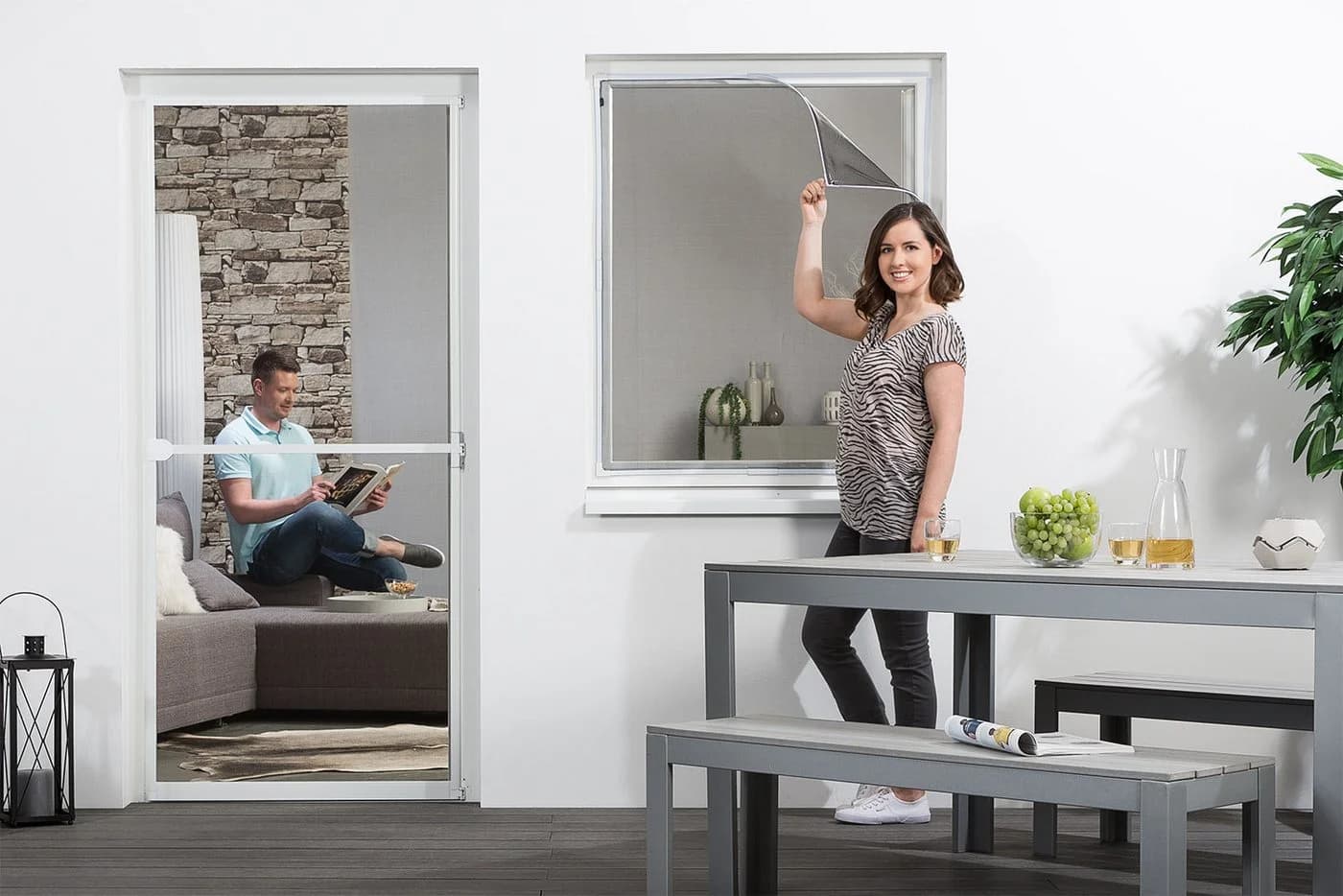empasa Insektenschutz-Fenster Easy 2.0 Weiß Magnet