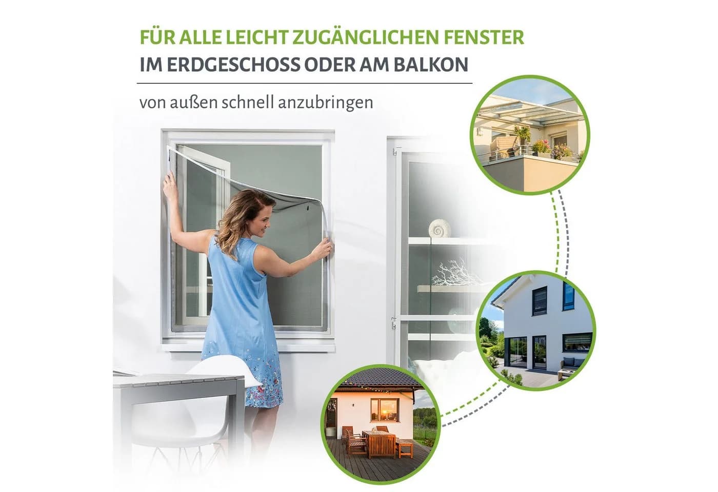 empasa Insektenschutz-Fenster Easy 2.0 Weiß Magnet - Bild 3