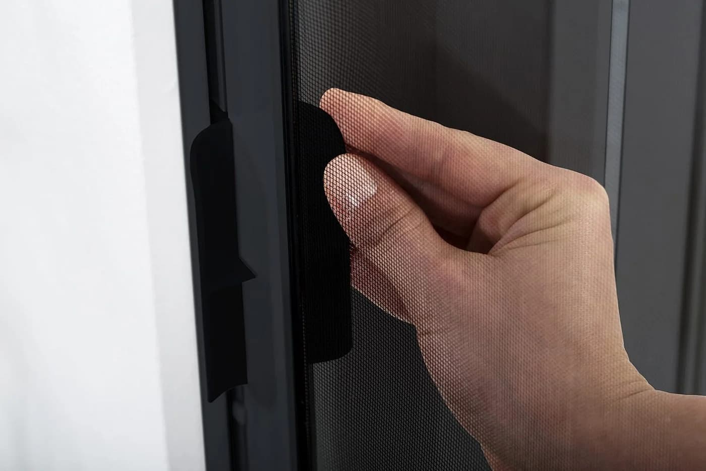 empasa Insektenschutz-Schiebetür "SMART" Anthrazit Aluminium - Bild 3