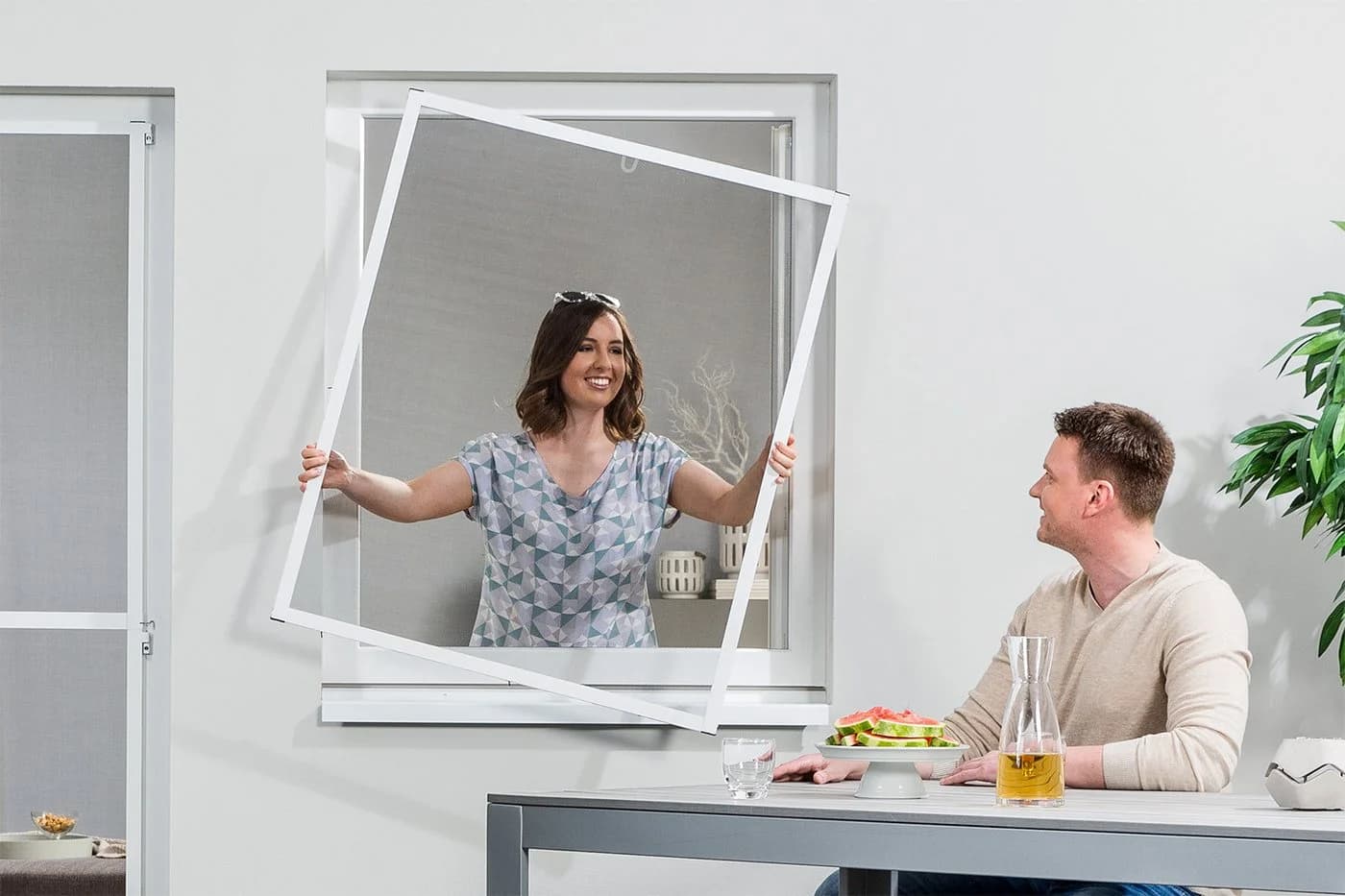 empasa Insektenschutz-Fensterrahmen MASTER SLIM Aluminium