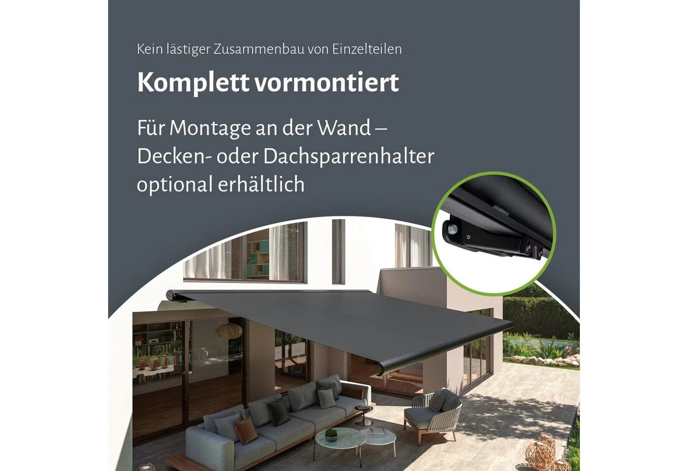 empasa Seitenarmmarkise PROFI Vollkassettenmarkise elektrisch - Bild 3