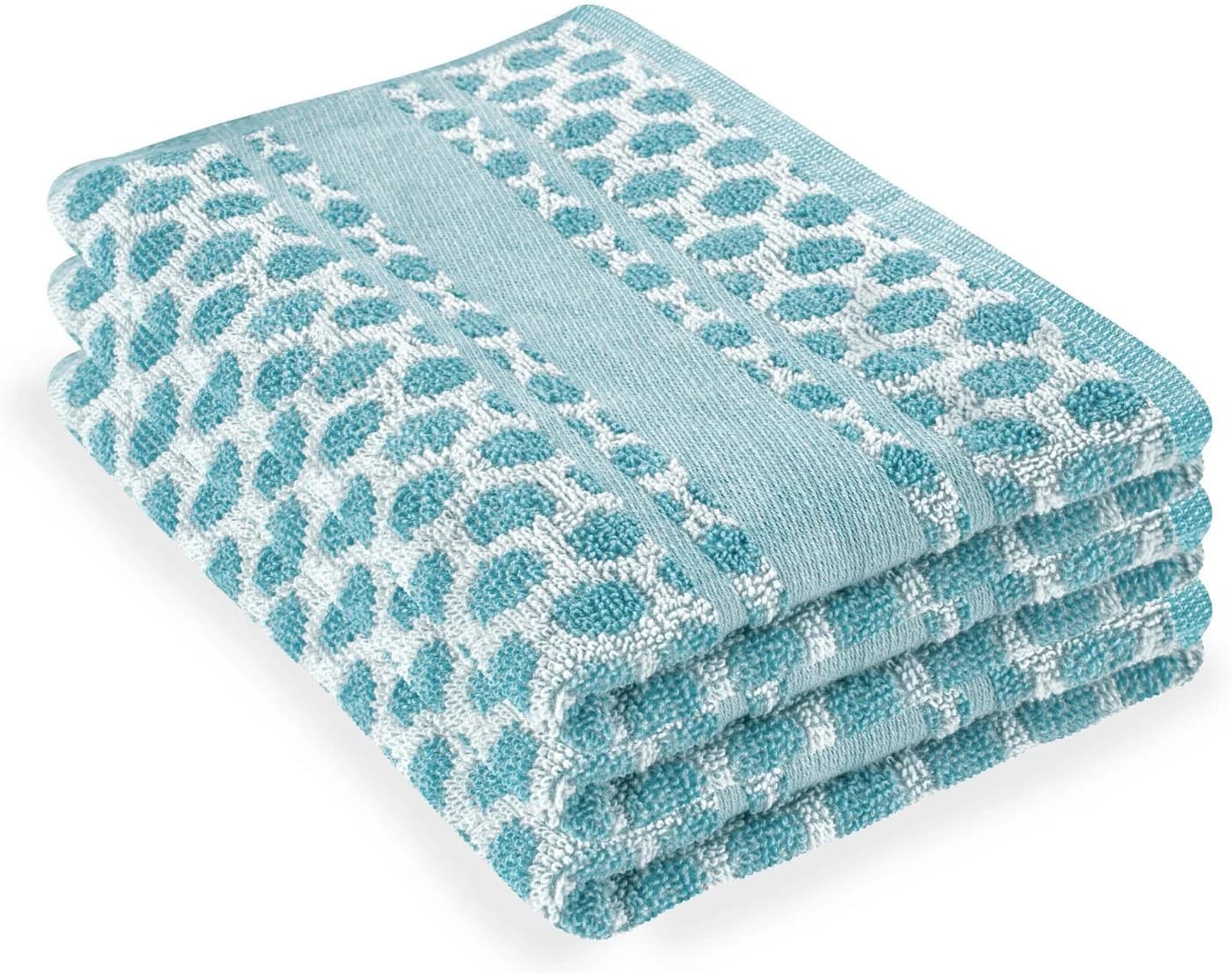 Aspero Geschirrtuch 3er Pack Frottee Baumwolle Blau Saugstark - Bild 4