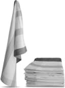Aspero Geschirrtuch 10er Pack Grau Baumwolle New Design Bild 2