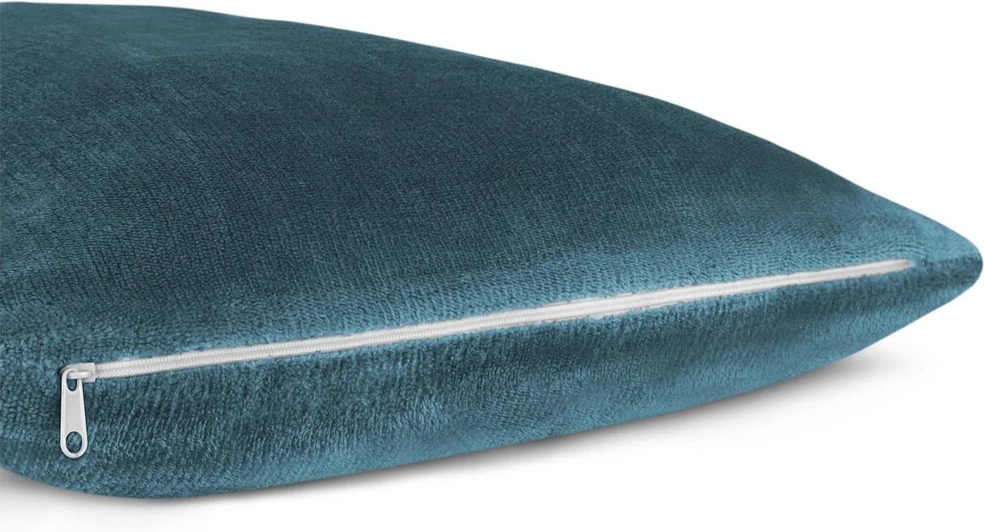 Aspero Kissenbezüge 2er Set Asmara Blau Flanell Kuschelweich - Bild 4