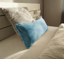 Aspero Kissenbezüge 2er Set Asmara Blau Flanell Kuschelweich Bild 5