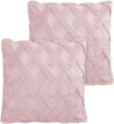 normani Kissenbezug Sofia Rosa Teddy-Fleece 45x45 cm Bild 2