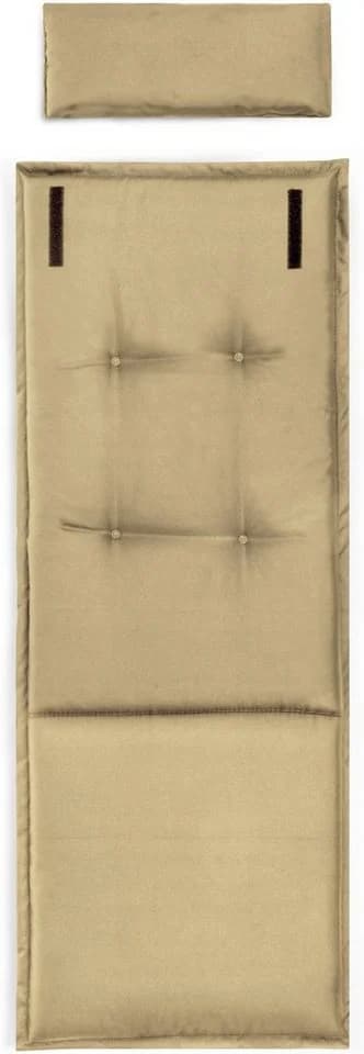 Aspero Hochlehnerauflage Palermo mit Kissen - Beige Wasserdicht