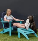 Aspero Adirondack Gartenstuhl Türkis Klappbar HDPE Bild 5