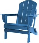 Aspero Adirondack Gartenstuhl Blau Klappbar HDPE Bild 2