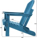 Aspero Adirondack Gartenstuhl Blau Klappbar HDPE Bild 4