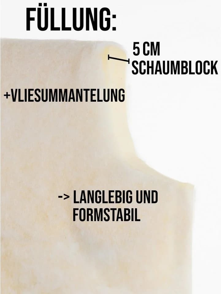 Aspero Hochlehnerauflage 2-tlg. Sitzpolster Set Wasserdicht - Bild 5