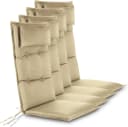 Aspero Hochlehnerauflage Palermo Set 4 Stuhlkissen Beige Wasserdicht Bild 2