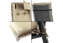 Aspero Hochlehnerauflage Palermo Set 4 Stuhlkissen Beige Wasserdicht Bild 3