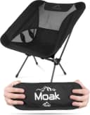 normani Campingstuhl Moak Ultraleicht Schwarz Aluminium Bild 2
