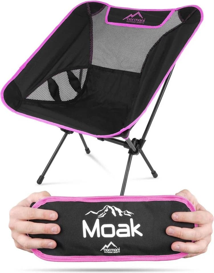 normani Campingstuhl Moak Ultraleicht 796g Lila/Blau Aluminium - Bild 2