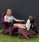 Aspero Stuhlauflage Adirondack Schwarz Polyester Bild 5