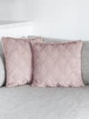 Aspero Dekokissen 4er Set Kissenbezüge Sofia Plüsch Couchkissen 45 x 45 cm Bild 5