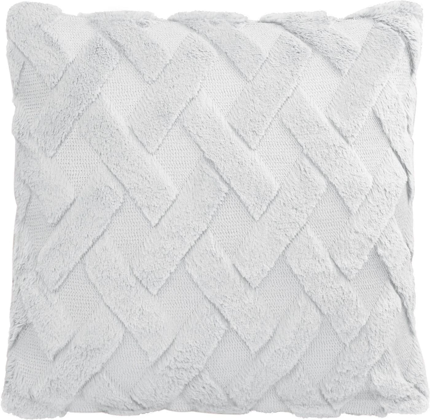 Aspero Dekokissen 4er Set Sofia Plüsch Couchkissen 45 x 45 cm