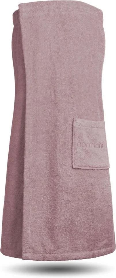 normani Damen-Saunakilt Bio-Baumwolle Rosa Frottee
