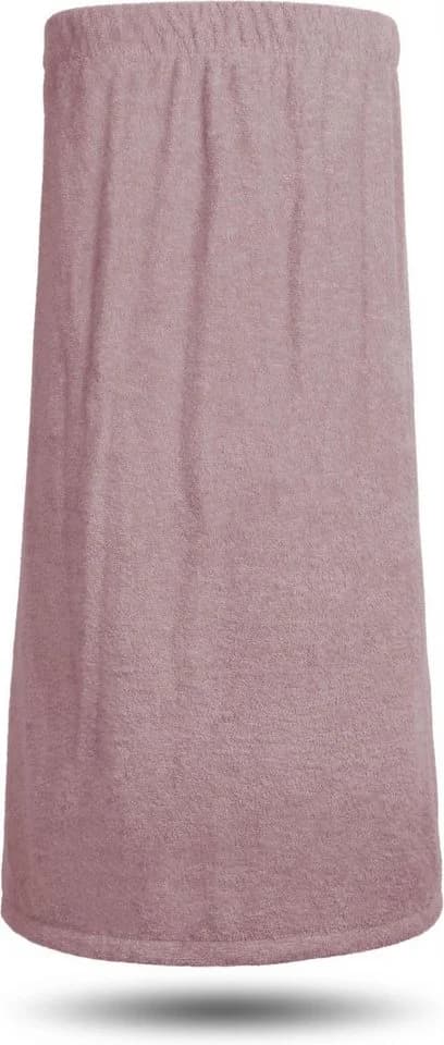 normani Damen-Saunakilt Bio-Baumwolle Rosa Frottee - Bild 3