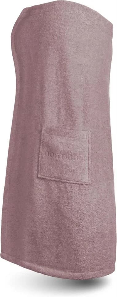 normani Damen-Saunakilt Bio-Baumwolle Rosa Frottee - Bild 4