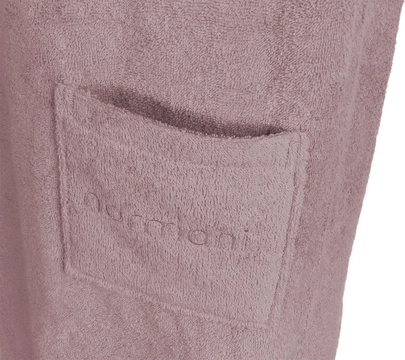 normani Damen-Saunakilt Bio-Baumwolle Rosa Frottee - Bild 5