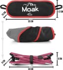 normani Campingstuhl Moak Ultraleicht Aluminium Grau/Rot Bild 5