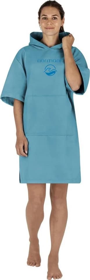 normani Badeponcho Damen Mikrofaser Siargao Polyester Kapuze Schlupf Handtuch - Bild 2