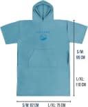 normani Badeponcho Damen Mikrofaser Siargao Polyester Kapuze Schlupf Handtuch Bild 4