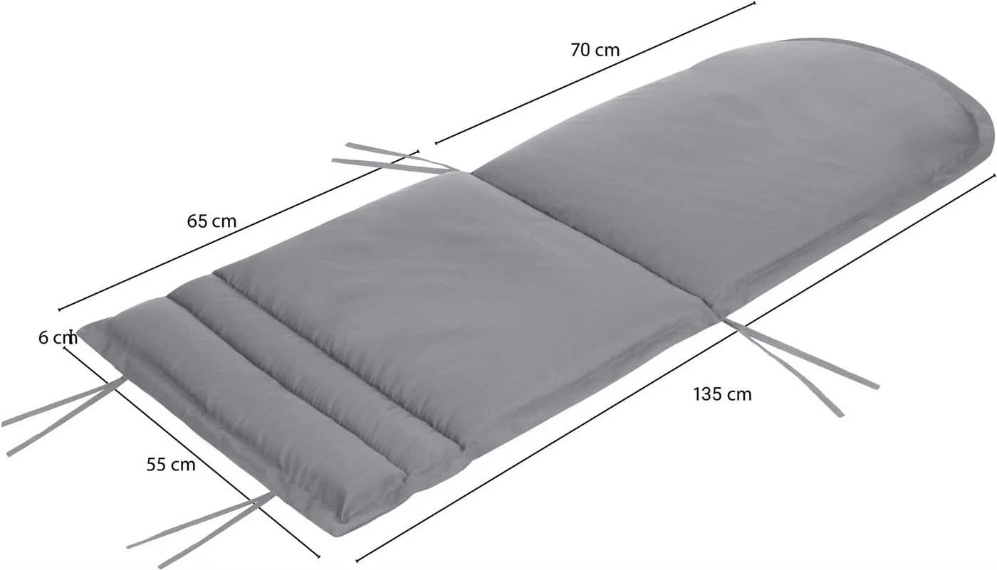 Aspero Hochlehnerauflage Grau für Adirondack Gartenstuhl - Bild 4