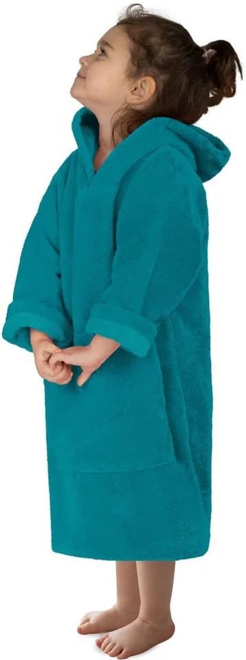 normani Badeponcho Kinder langarm Poncho 2-5 Jahre Pichilemu Baumwolle Kapuze Schlupf