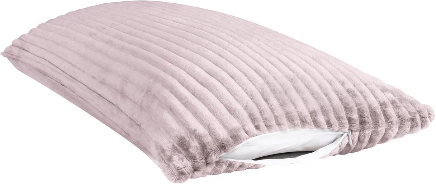 Aspero Kissenbezüge 2-tlg. Streifen-Flanell 40x80 cm Rosa - Bild 4