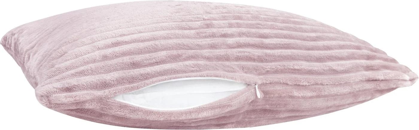 Aspero Kissenbezug 2-tlg. Streifen-Flanell 80x80 cm Rosa - Bild 4
