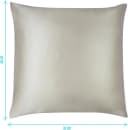 Aspero Seiden Kissenbezug 80x80 cm Enna Beige Haut- und haarschonend Bild 1