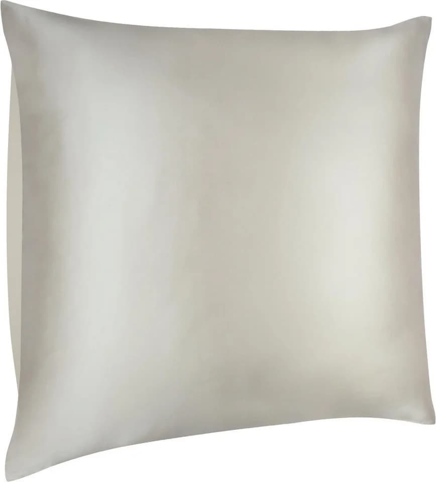 Aspero Seiden Kissenbezug 80x80 cm Enna Beige Haut- und haarschonend - Bild 3