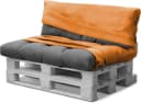 Aspero Wasserdichte Palettenkissenbezüge 2-teilig Orange Bild 2