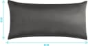 Aspero Satin Kissenbezug 40x80 cm Grau Haut- und Haarpflege Bild 3